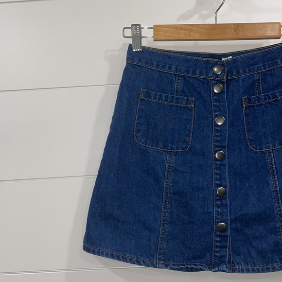Urban Outfitters BDG Button Front Denim Skirt Size S - Picture 4 of 9